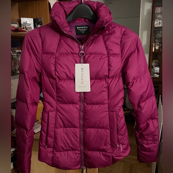 Fuschia Athleta down jacket - Picture 2 of 10